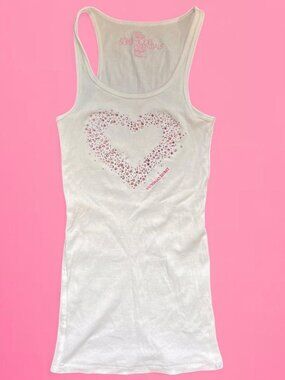 Vintage y2k Victoria's Secret Supermodel Essentials rhinestone tank top